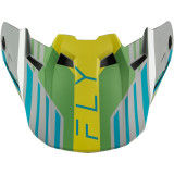 Visière FLY RACING Formula CC Strike - gris matte/vert/Teal