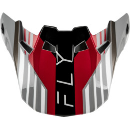 Visière FLY RACING Formula CC Strike - gris/rouge/noir/blanc