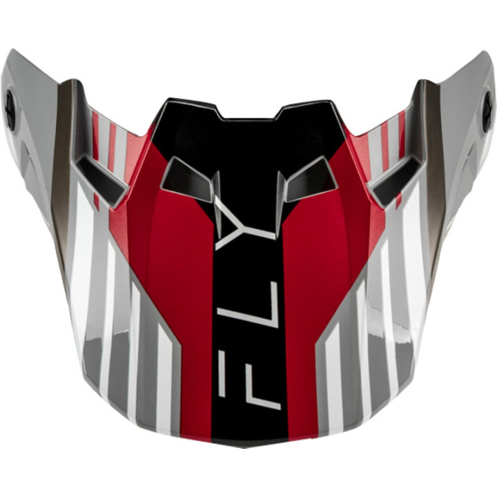 Visière FLY RACING Formula CC Strike - gris/rouge/noir/blanc