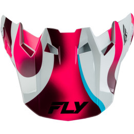 Visière FLY RACING Formula CC Vibe - blanc/rose/bleu
