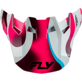 Visière FLY RACING Formula CC Vibe - blanc/rose/bleu
