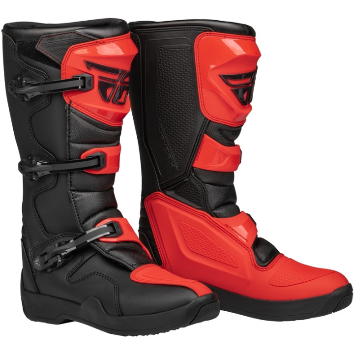 Bottes FLY RACING Maverik LT - rouge/noir | Oxmoto