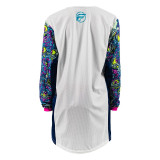 Maillot enfant FLY RACING Kinetic Mesh Mutant - blanc/bleu/multi