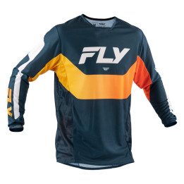 Maillot FLY RACING Kinetic Mesh - navy/orange | Oxmoto