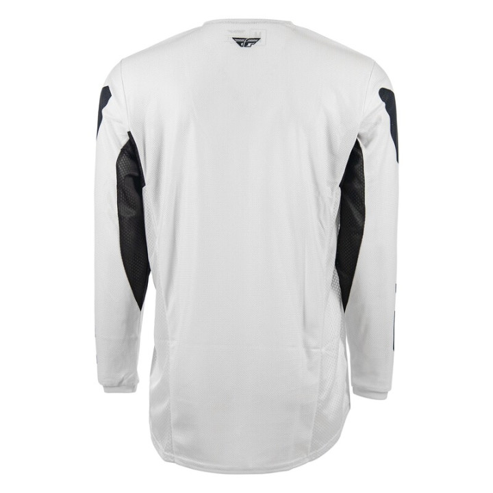 Maillot FLY RACING Kinetic Mesh - blanc/noir | Oxmoto