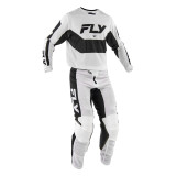 Maillot FLY RACING Kinetic Mesh - blanc/noir | Oxmoto