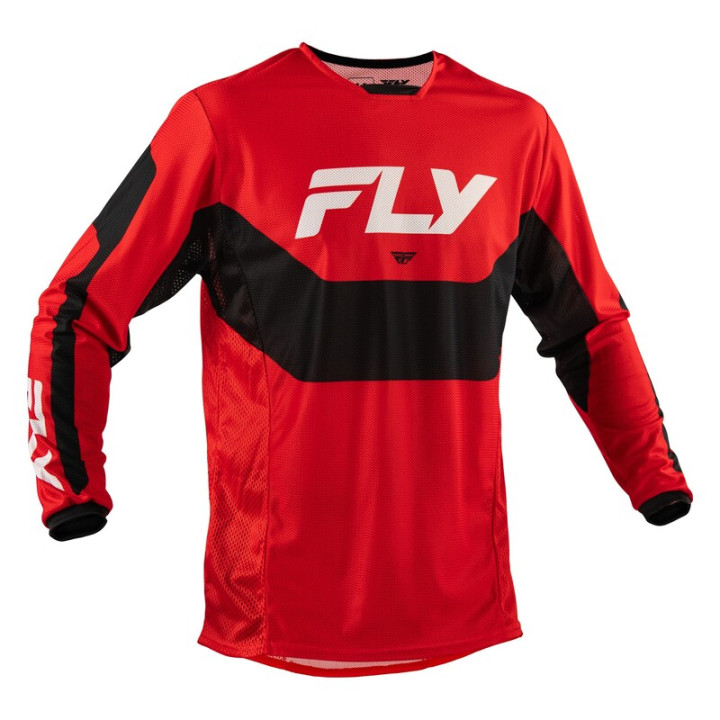 Maillot FLY RACING Kinetic Mesh - rouge/noir/blanc | Oxmoto