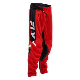 Pantalon enfant FLY RACING Kinetic Mesh - rouge/noir/blanc