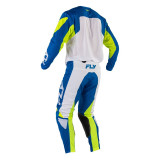 Maillot FLY RACING Kinetic Mesh - bleu/blanc/jaune fluo