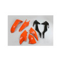 Kit plastique UFO origine (2017) orange/noir/blanc KTM