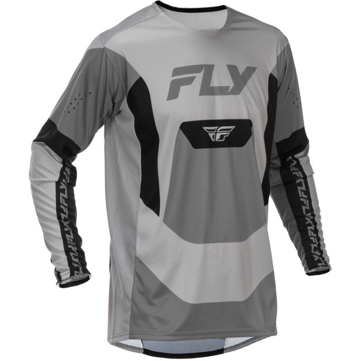 Maillot FLY RACING Lite - gris/noir | Oxmoto