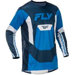 Maillot FLY RACING Lite - bleu/blanc | Oxmoto
