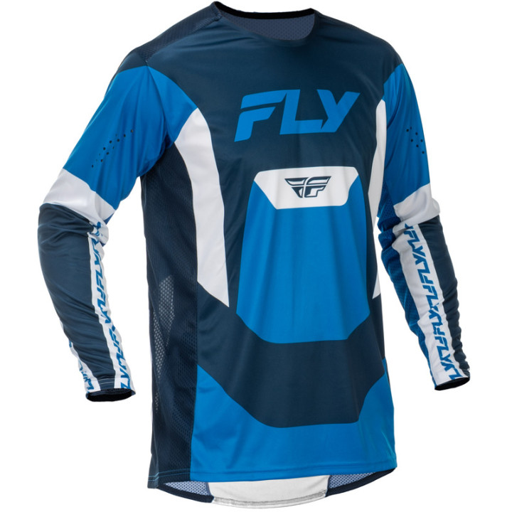 Maillot FLY RACING Lite - bleu/blanc | Oxmoto