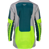 Maillot FLY RACING Lite - gris/Lime/Teal | Oxmoto