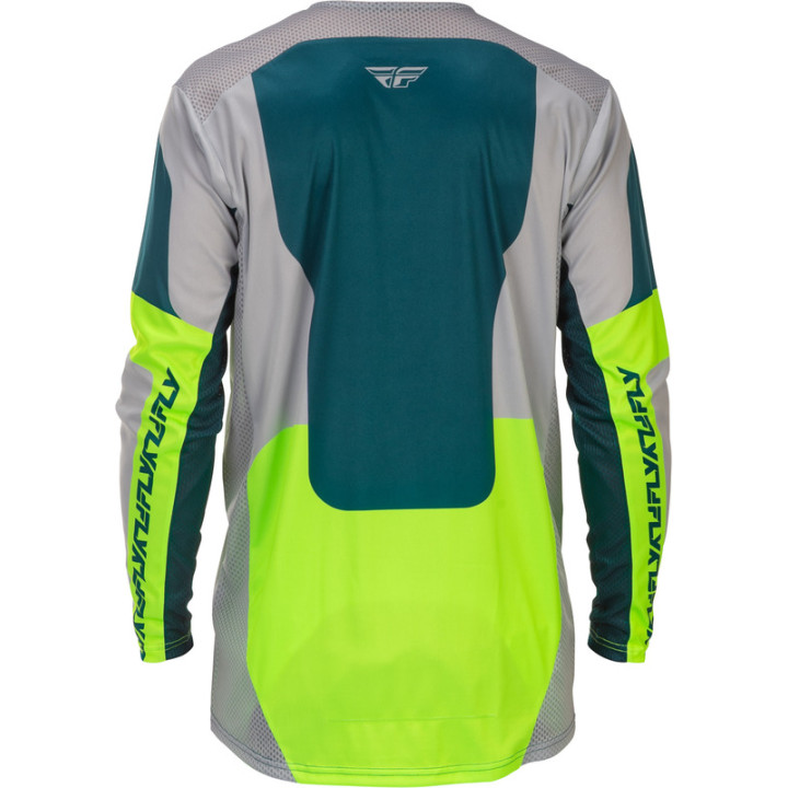 Maillot FLY RACING Lite - gris/Lime/Teal | Oxmoto