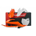 Kit plastique Polisport avec cache boîte à air/plaques latérales couleur origine (2016) KTM SX65