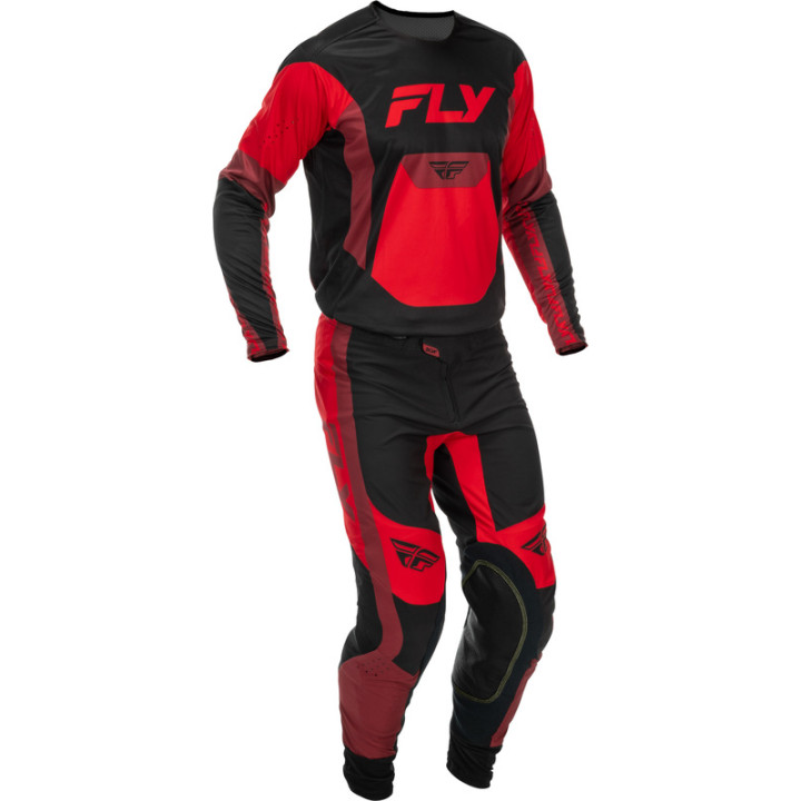 Maillot FLY RACING Lite - rouge/noir | Oxmoto