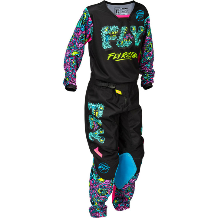 Maillot enfant FLY RACING Kinetic Mutant - noir/multi