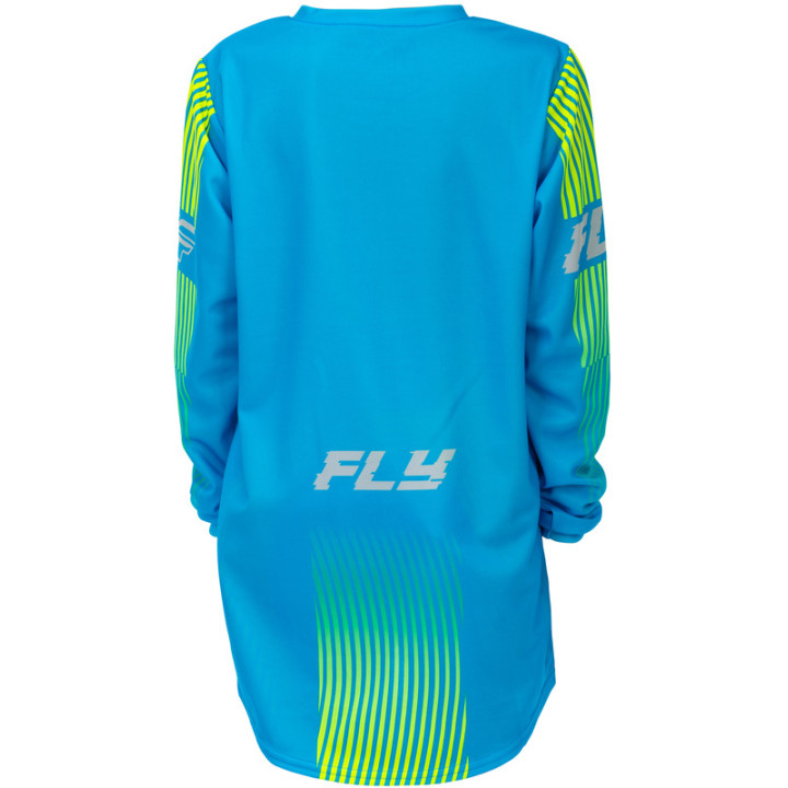 Maillot enfant FLY RACING F-16 - bleu/jaune | Oxmoto