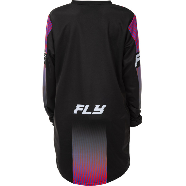 Maillot enfant FLY RACING F-16 - noir/rouge/violet | Oxmoto