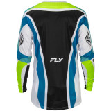 Maillot FLY RACING Lite Current L.E. - blanc/Lime/bleu