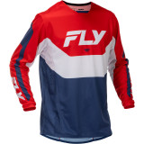 Maillot FLY RACING Kinetic - rouge/blanc/bleu | Oxmoto