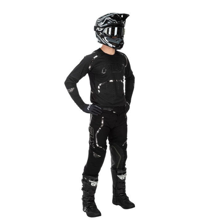Maillot FLY RACING Evolution DST Spark Special Edition - noir/argent