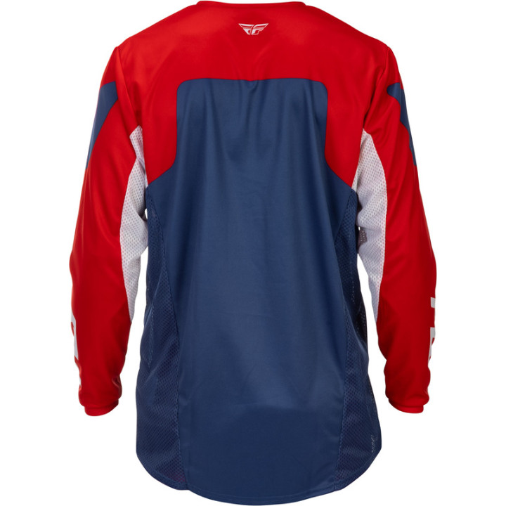 Maillot FLY RACING Kinetic - rouge/blanc/bleu | Oxmoto