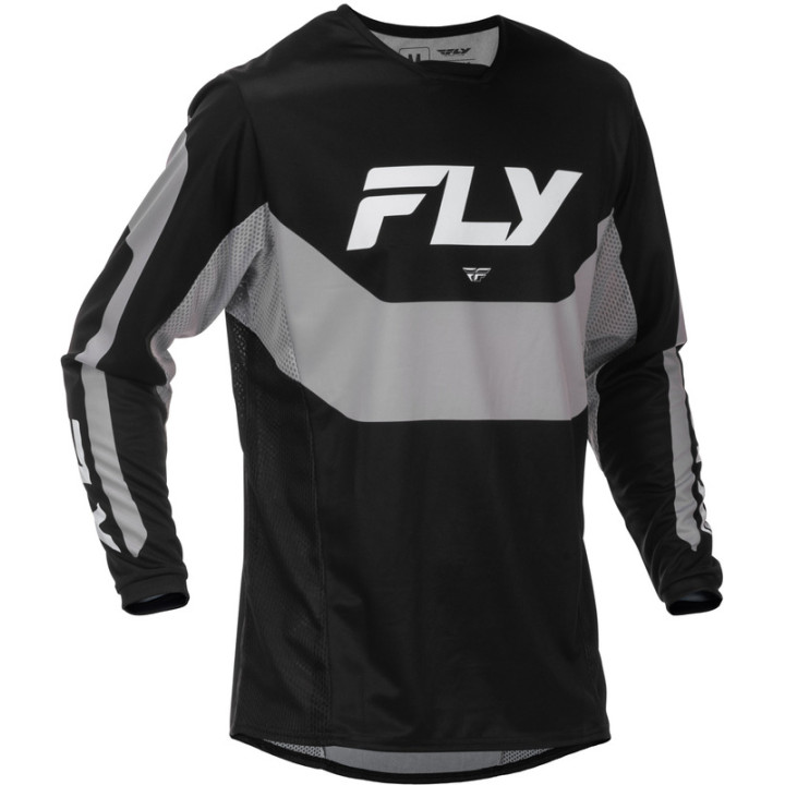 Maillot FLY RACING Kinetic - noir/gris | Oxmoto