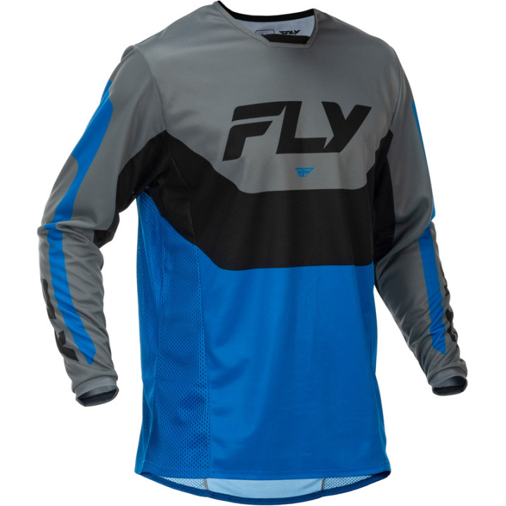 Maillot FLY RACING Kinetic - bleu/gris/noir | Oxmoto