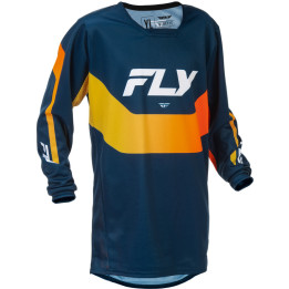 Maillot enfant FLY RACING Kinetic - Navy/orange | Oxmoto
