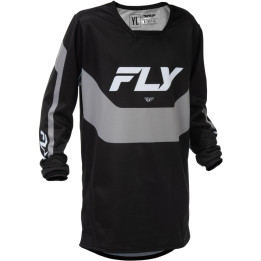 Maillot enfant FLY RACING Kinetic - noir/gris | Oxmoto