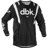 Maillot FLY RACING Kinetic Mesh DBK - noir/blanc | Oxmoto