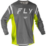 Maillot FLY RACING Kinetic Mesh - gris/jaune | Oxmoto
