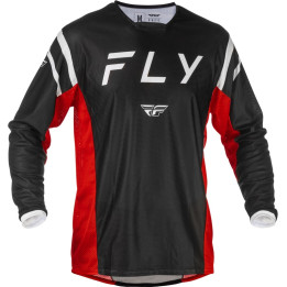 Maillot FLY RACING Kinetic Mesh - noir/rouge | Oxmoto
