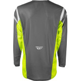 Maillot FLY RACING Kinetic Mesh - gris/jaune | Oxmoto