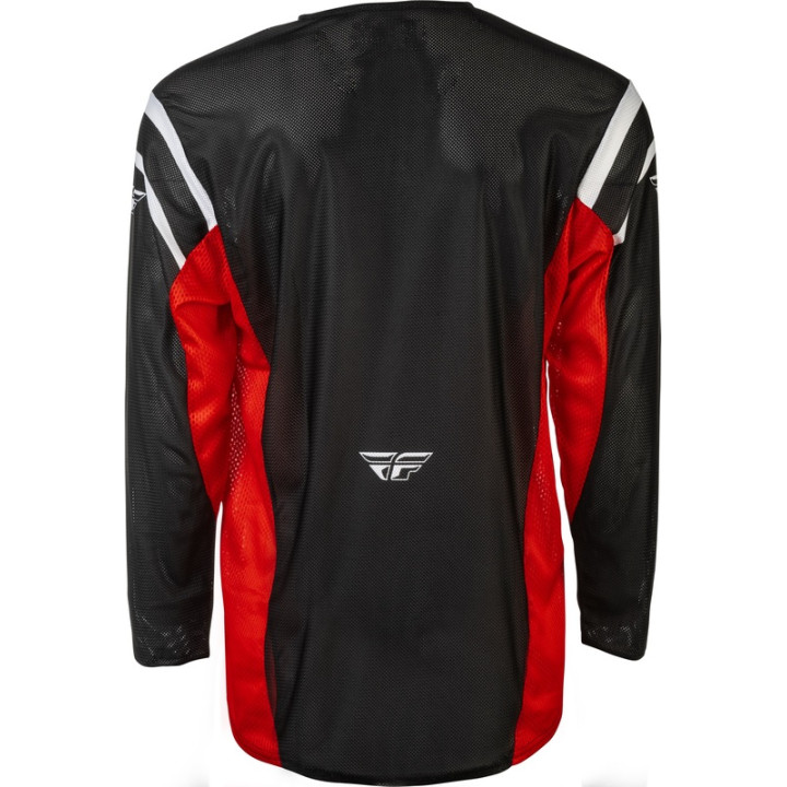 Maillot FLY RACING Kinetic Mesh - noir/rouge | Oxmoto