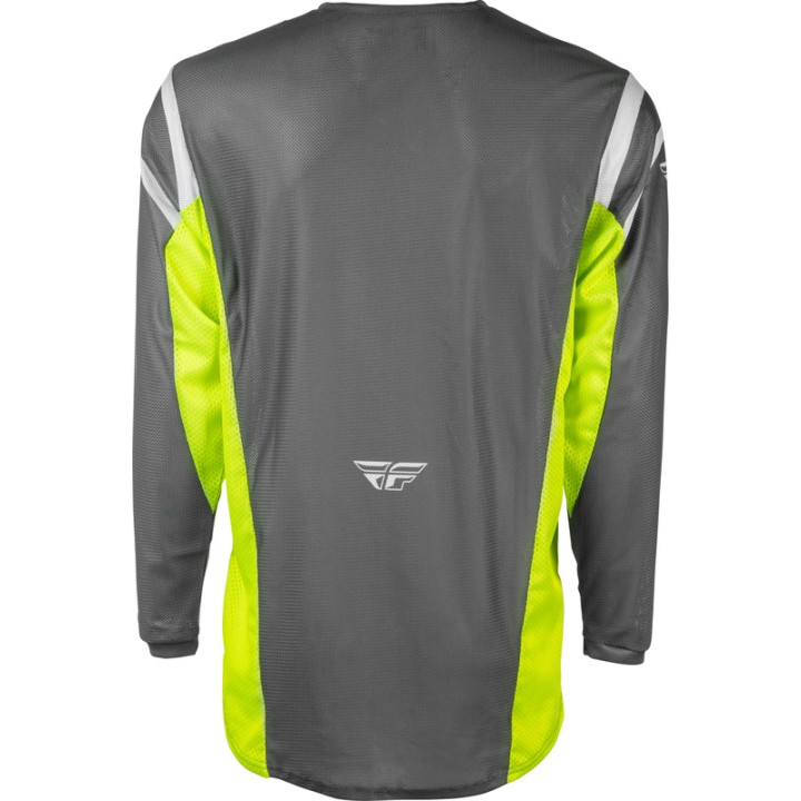 Maillot FLY RACING Kinetic Mesh - gris/jaune | Oxmoto