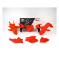 Kit plastique Racetech orange fluo/noir KTM | Oxmoto