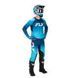 Pantalon FLY RACING Evolution DST - bleu/blanc | Oxmoto