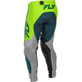 Pantalon FLY RACING Lite - gris/Lime/Teal | Oxmoto