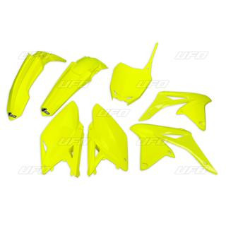 Kit plastique UFO jaune fluo Suzuki RM-Z250 | Oxmoto