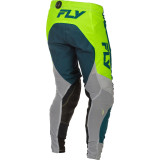 Pantalon FLY RACING Lite - gris/Lime/Teal | Oxmoto