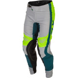Pantalon FLY RACING Lite - gris/Lime/Teal | Oxmoto