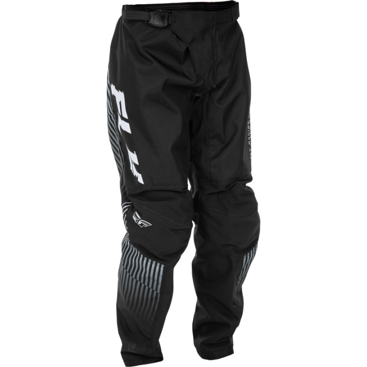Pantalon enfant FLY RACING F-16 - noir/blanc | Oxmoto
