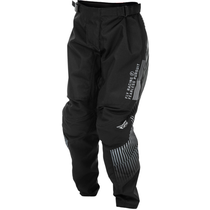 Pantalon enfant FLY RACING F-16 - noir/blanc | Oxmoto