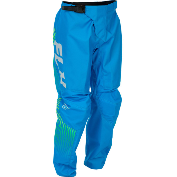 Pantalon enfant FLY RACING F-16 - bleu/Hi-Vis | Oxmoto