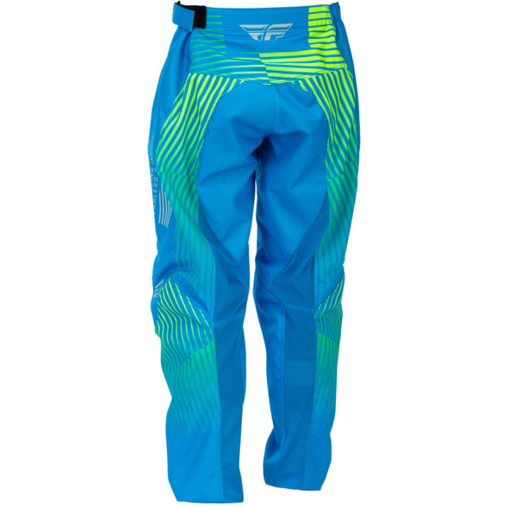 Pantalon enfant FLY RACING F-16 - bleu/Hi-Vis | Oxmoto