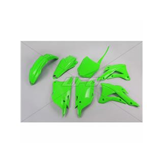Kit plastique UFO vert fluo Kawasaki KX85 | Oxmoto