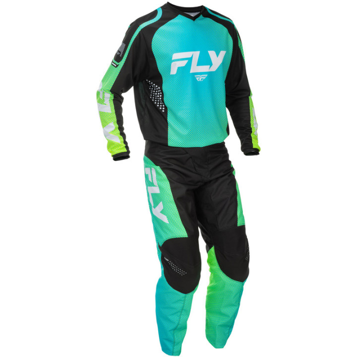 Pantalon FLY RACING F-16 - Aqua/noir/blanc | Oxmoto